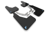 Rally Armor 2025 Hyundai Ioniq 5 PE Blk Mud Flap w/Light Blue Battery Logo (MF137-BAT-BLK-PBL)