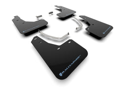 Rally Armor 2025 Hyundai Ioniq 5 PE Black UR Mud Flap w/ Performance Blue Logo (MF137-UR-BLK-PBL)