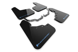 Rally Armor 22-25 Toyota Land Cruiser Black UR Mud Flap Light Blue Logo (MF138-UR-BLK-LBL)