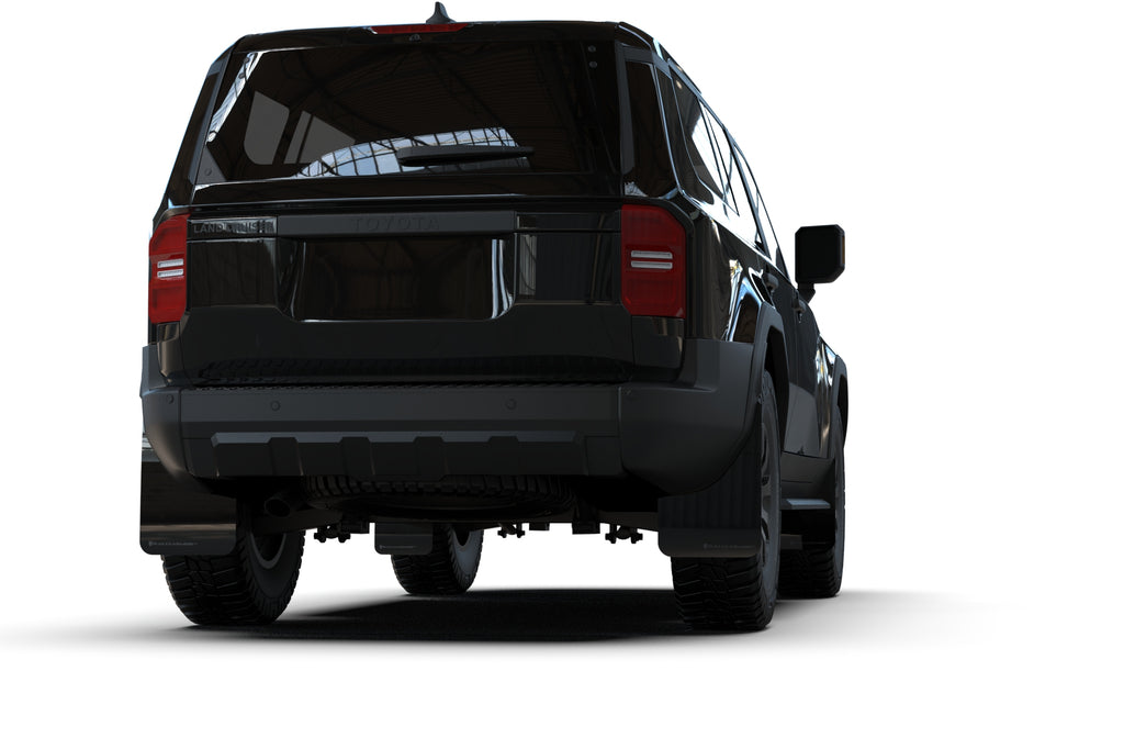 Rally Armor 22-25 Toyota Land Cruiser Black UR Mud Flap Metallic Black Logo (MF138-UR-BLK-MBK)