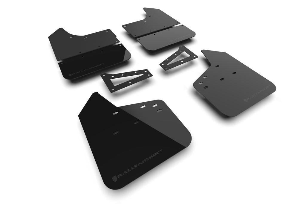 Rally Armor 23-25 Chevy Colorado ZR2 Black Mud Flap - Metallic Black Logo (MF141-BLK-MBK)