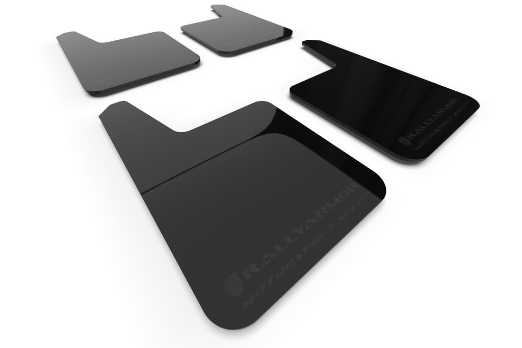 Rally Armor Universal Motorsport Spec Black UR Mud Flap Metallic Black Logo (MF20-MSUR-BK-MBK)
