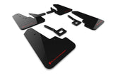 Rally Armor 19-25 Dodge Ram 1500 Rebel Black UR Mud Flap w/Red Logo (MF98-UR-BLK-RD)