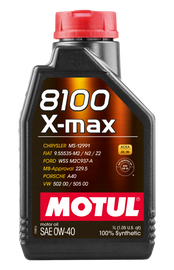 Motul 1L Synthetic Engine Oil 8100 0W40 X-MAX - Porsche A40 (104531)