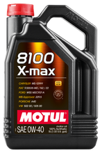 Load image into Gallery viewer, Motul 5L Synthetic Engine Oil 8100 0W40 X-MAX - Porsche A40 (104533)