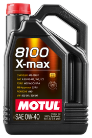 Motul 5L Synthetic Engine Oil 8100 0W40 X-MAX - Porsche A40 (104533)
