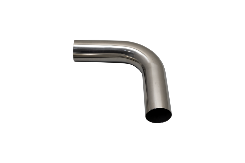 XFORCE Mandrel Bend 304SS Polished 225" 90 degree 15D 6" Leg (MS225-90)