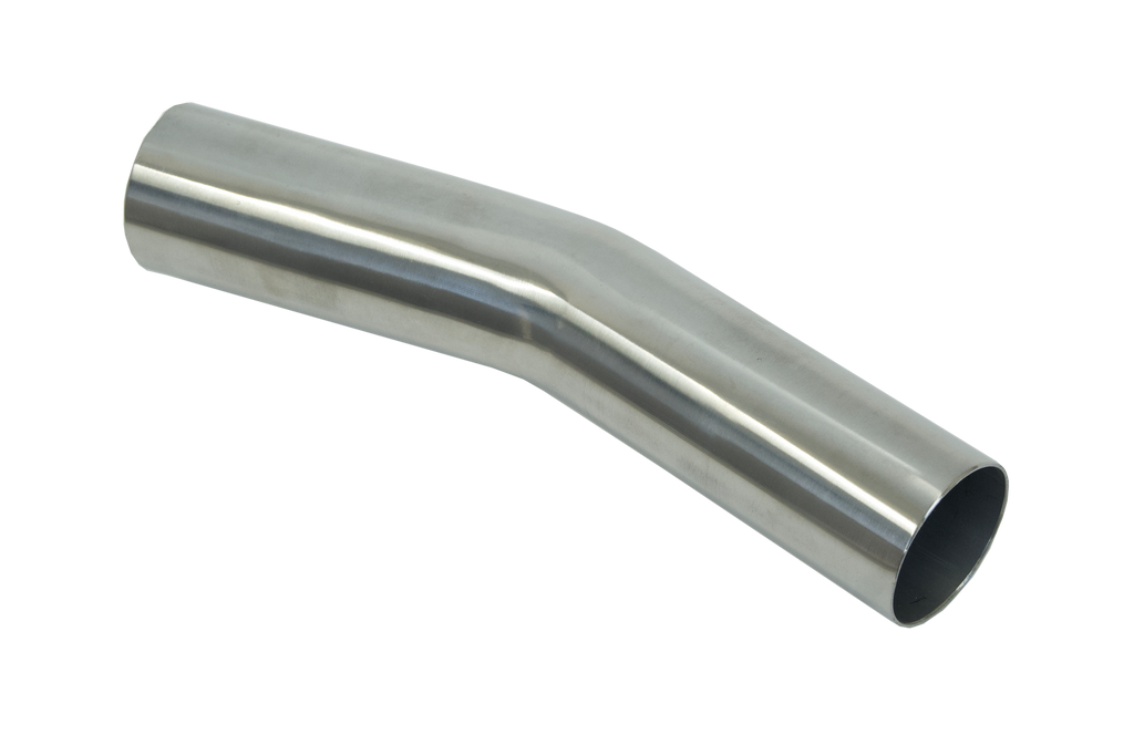 XFORCE Mandrel BendÂ 304SS Polished 25" 15 degree 15D 6" Leg (MS250-15)