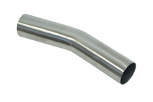 Load image into Gallery viewer, XFORCE Mandrel BendÂ 304SS Polished 25" 15 degree 15D 6" Leg (MS250-15)