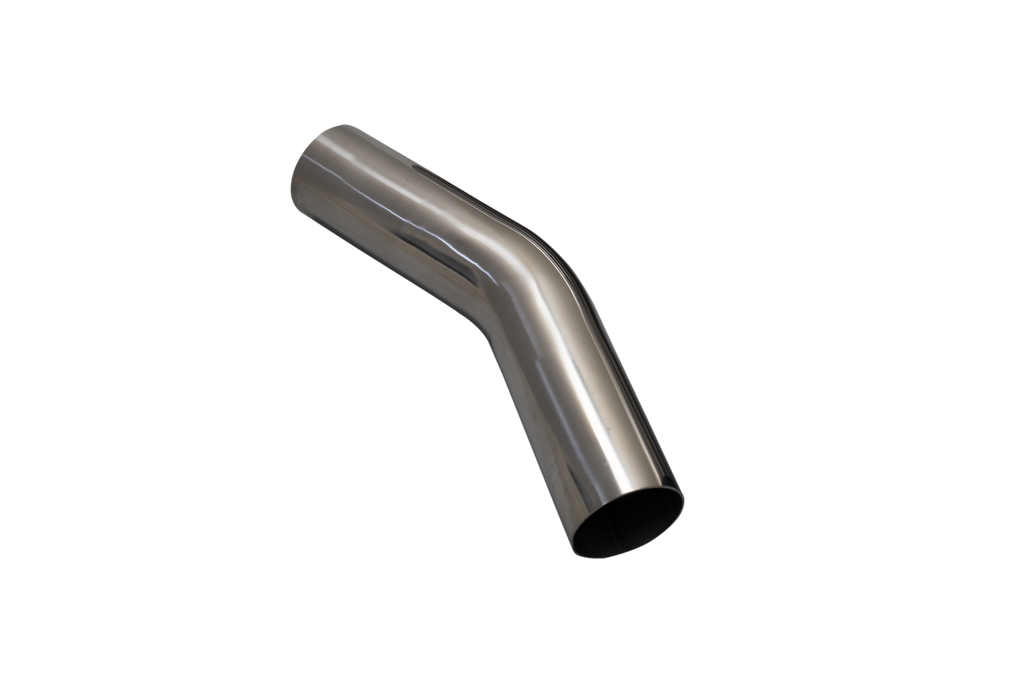 XFORCE Mandrel Bend 304SS Polished 25" 30 degree 15D 6" Leg (MS250-30)
