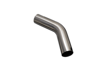 Load image into Gallery viewer, XFORCE Mandrel Bend 304SS Polished 25" 45 degree 15D 6" Leg (MS250-45)