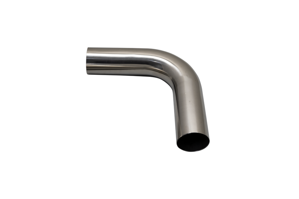 XFORCE Mandrel Bend 304SS Polished 25" 90 degree 15D 6" Leg (MS250-90)