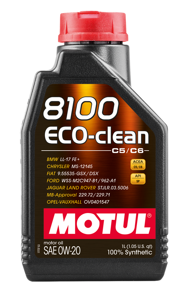 Motul 1L Synthetic Engine Oil 8100 Eco-Clean 0W20 (108813)