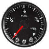 AutoMeter Spek-Pro Gauge Fuel Level 2 1/16in 0-270 Programmable Blk/Blk (P31232)