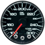 AutoMeter Spek-Pro 52.4mm 100-300 F Deg Digital Stepper Motor Oil Temp Gauge (P322328)