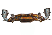 Load image into Gallery viewer, Valvetronic Designs 2019-2024 Porsche 992 911 Carrera,Turbo 3.8L, Full Exhaust System, Grade 5 Titanium Titanium 4.0 Inch Outlet Tips (POR.992.TUR.VSES.FF.TI)