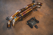 Load image into Gallery viewer, Valvetronic Designs 2019-2024 Porsche 992 911 Carrera,Turbo 3.8L, Full Exhaust System, Grade 5 Titanium Titanium 4.0 Inch Outlet Tips (POR.992.TUR.VSES.FF.TI)