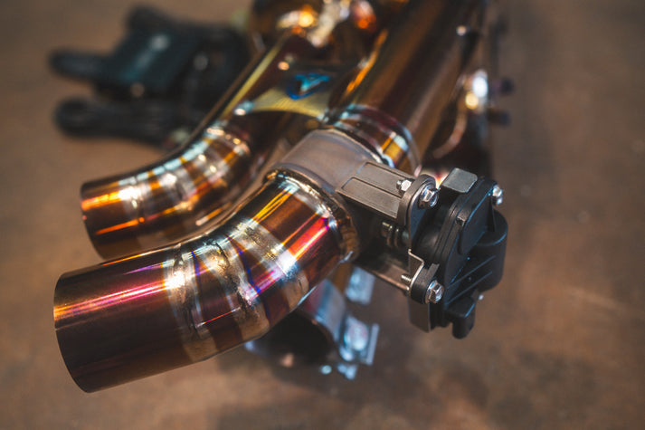 Valvetronic Designs 2019-2024 Porsche 992 911 Carrera,Turbo 3.8L, Full Exhaust System, Grade 5 Titanium Titanium 4.0 Inch Outlet Tips (POR.992.TUR.VSES.FF.TI)