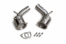 Valvetronic Designs Porsche 992 Turbo / Turbo S 400 Cell Catted Down Pipes (POR.992.TUR.FF.400C.BR)