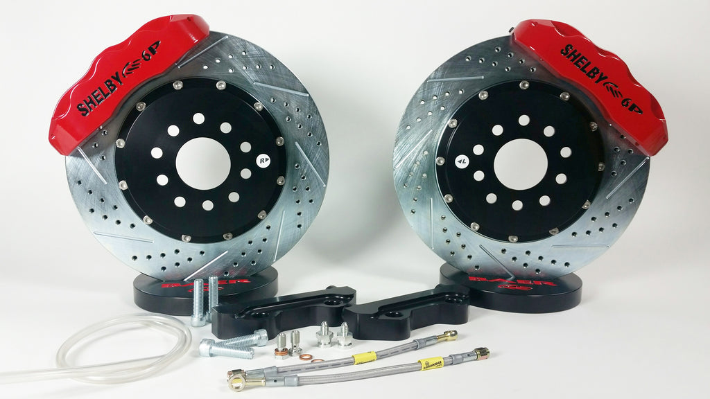 Baer Brakes 13" Pro+ Front Brake Kit - Red w/Shelby Logo (4261236R)