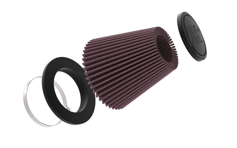 K&N Universal Clamp-On Air Filter 6in Base x 3.5in Top x 6.3125in H (RU-5296)