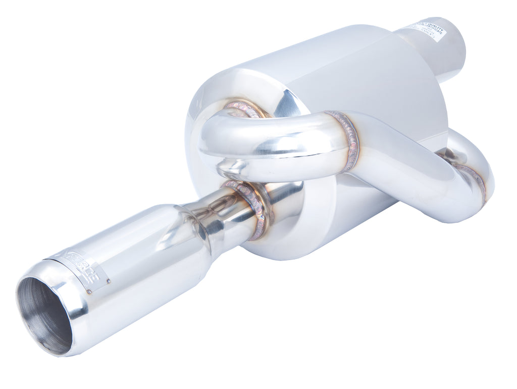 XFORCE 25" Twin Loop Round Muffler 3" OD Tip (S10-25)