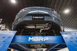 MBRP 16+ Mazda MX-5 Miata Single Rear Exit 2.5in Axle Back w/ Carbon Fiber Tips - T304 (S44523CF)