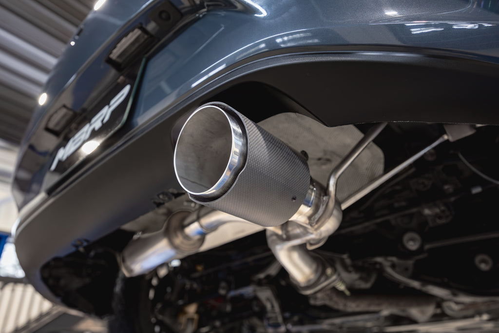 MBRP 16+ Mazda MX-5 Miata Single Rear Exit 2.5in Axle Back w/ Carbon Fiber Tips - T304 (S44523CF)