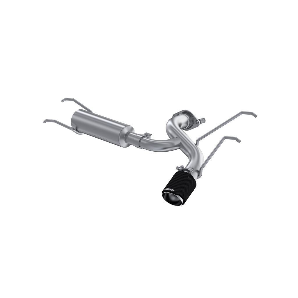 MBRP 16+ Mazda MX-5 Miata Single Rear Exit 2.5in Axle Back w/ Carbon Fiber Tips - T304 (S44523CF)