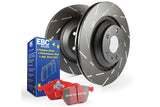 EBC Brakes Slotted rotors feature a narrow slot to eliminate wind noise. - S4KR1331