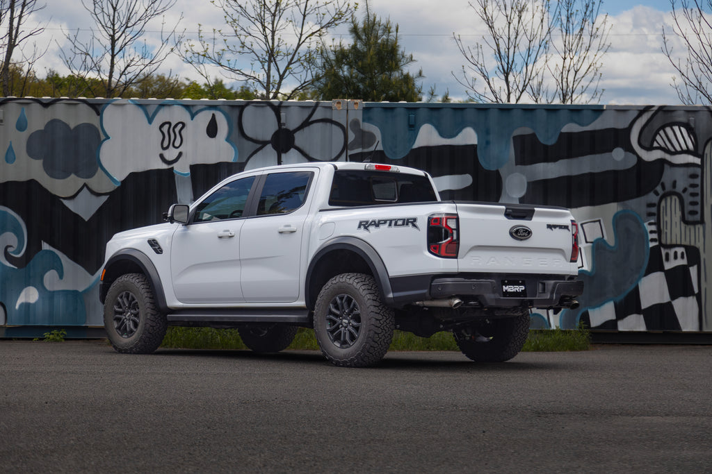 MBRP 24-25 Ford Ranger Raptor 3.0L T304 SS 3in Axle-Back Exhaust - Dual Rear Turn-Down (S5270304)