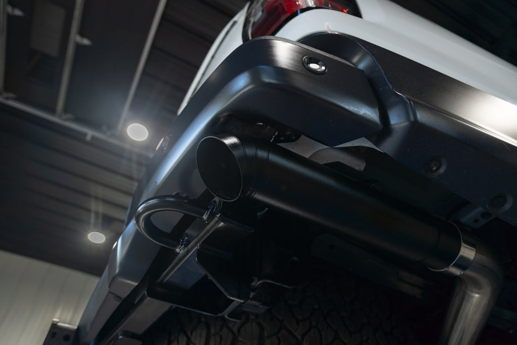 MBRP 24-25 Ford Ranger Raptor 3.0L 3in Dual Rear Turn-Down Axle Back Exhaust - Armor BLK Tips (S5270BLK)