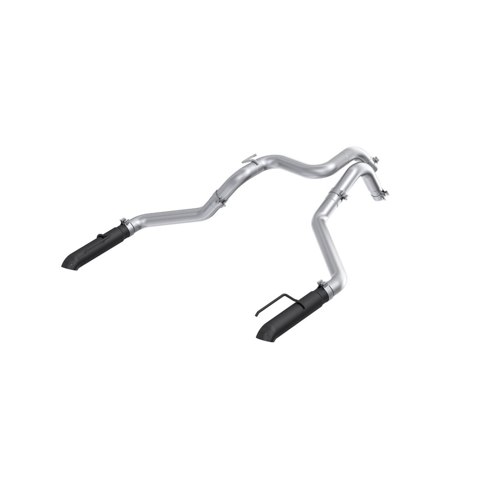 MBRP 24-25 Ford Ranger Raptor 3.0L 3in Dual Rear Turn-Down Axle Back Exhaust - Armor BLK Tips (S5270BLK)