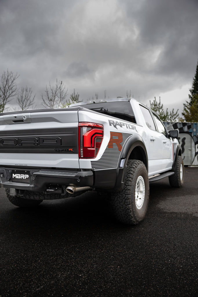 MBRP 2022+ Ford F-150 Raptor 3.5L / Raptor R 5.2L T304 3in Dual Rear Exit Turndown Axle Back Exhaust (S5278304)