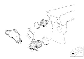 Active Autowerke M50, S50, S52 High Performance Thermostat | BMW E36 325 328 M3 Z3M (S52THERM KIT)