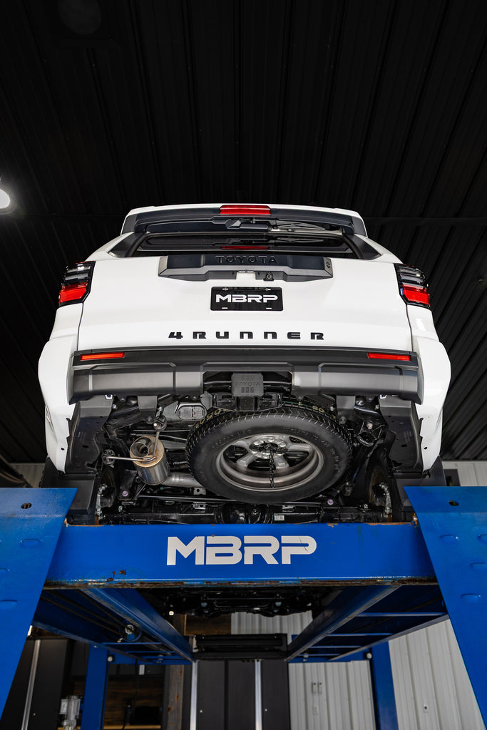 MBRP 24-26 Toyota Land Cruiser 2.4L 3in Cat-Back Single Rear High-Clearance Turn Down - T304 (S5344304)