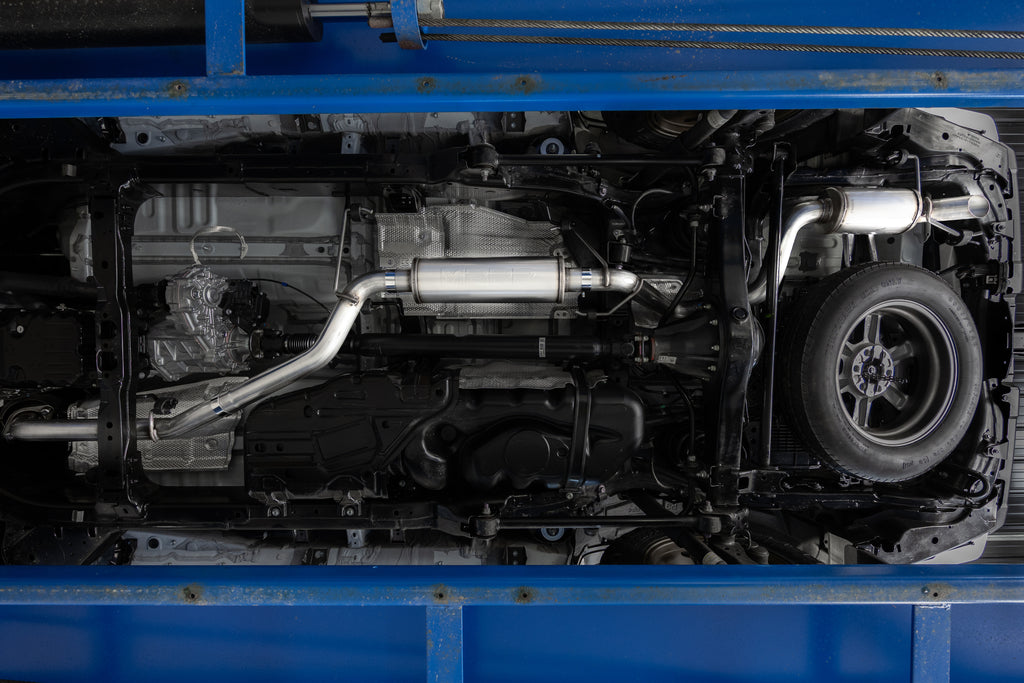 MBRP 24-26 Toyota Land Cruiser 2.4L 3in Cat-Back Single Rear High-Clearance Turn Down - T304 (S5344304)