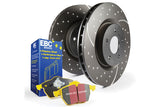 EBC Brakes GD sport rotors, wide slots for cooling to reduce temps preventing brake fade. - S5KR1718