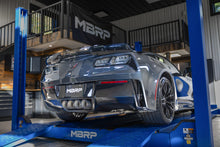 Load image into Gallery viewer, MBRP 14-19 Corvette 6.2L (NPP Models Only) T304SS 3in Cat-Back Dual Split w/ Quad Carbon Fiber Tips (S70073CF)