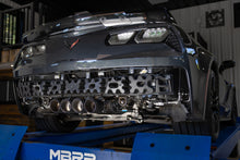 Load image into Gallery viewer, MBRP 14-19 Corvette 6.2L (NPP Models Only) T304SS 3in Cat-Back Dual Split w/ Quad Carbon Fiber Tips (S70073CF)