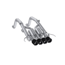 Load image into Gallery viewer, MBRP 14-19 Corvette 6.2L (NPP Models Only) T304SS 3in Cat-Back Dual Split w/ Quad Carbon Fiber Tips (S70073CF)