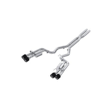 Load image into Gallery viewer, MBRP 2024 Ford Mustang Dark Horse 3in Dual Split Rear Exit Exhaust w/ Quad CF Tips - T304 (S72843CF)