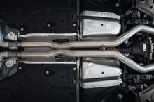 Load image into Gallery viewer, MBRP 2024 Ford Mustang Dark Horse 3in Dual Split Rear Exit Exhaust w/ Quad CF Tips - T304 (S72843CF)