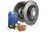 EBC Brakes Slotted rotors feature a narrow slot to eliminate wind noise. - S9KR1076