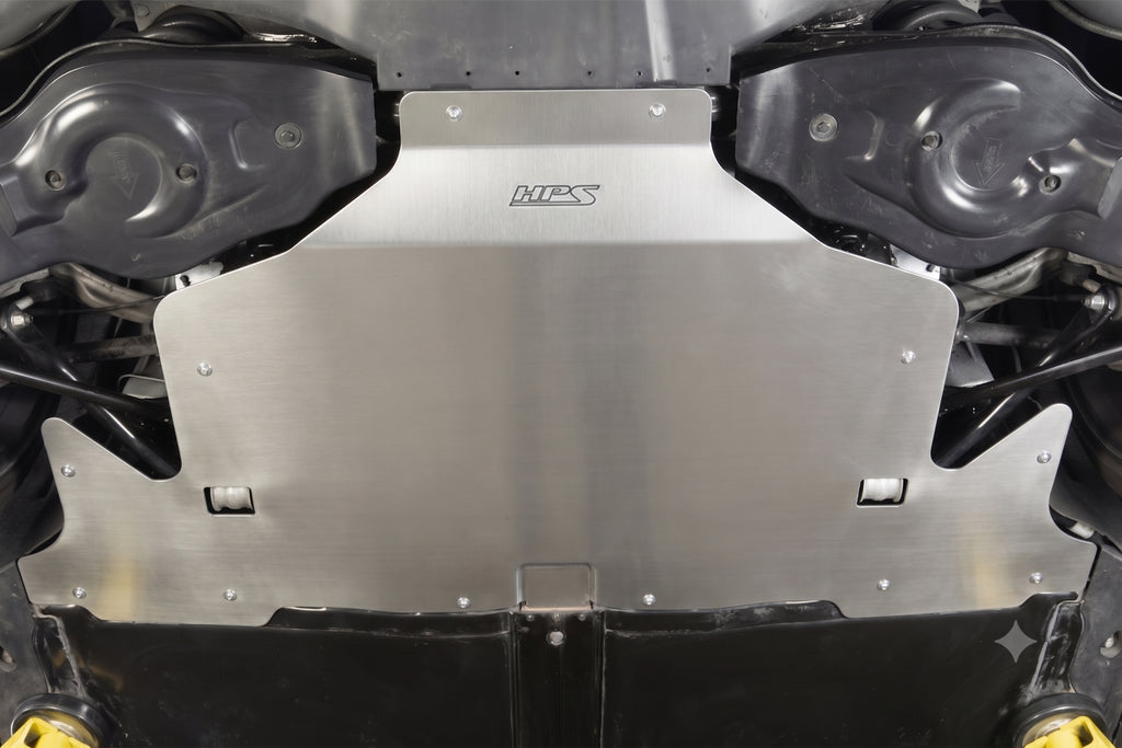 HPS Performance Rear Skid Plate Kit Polished (SP-102P)