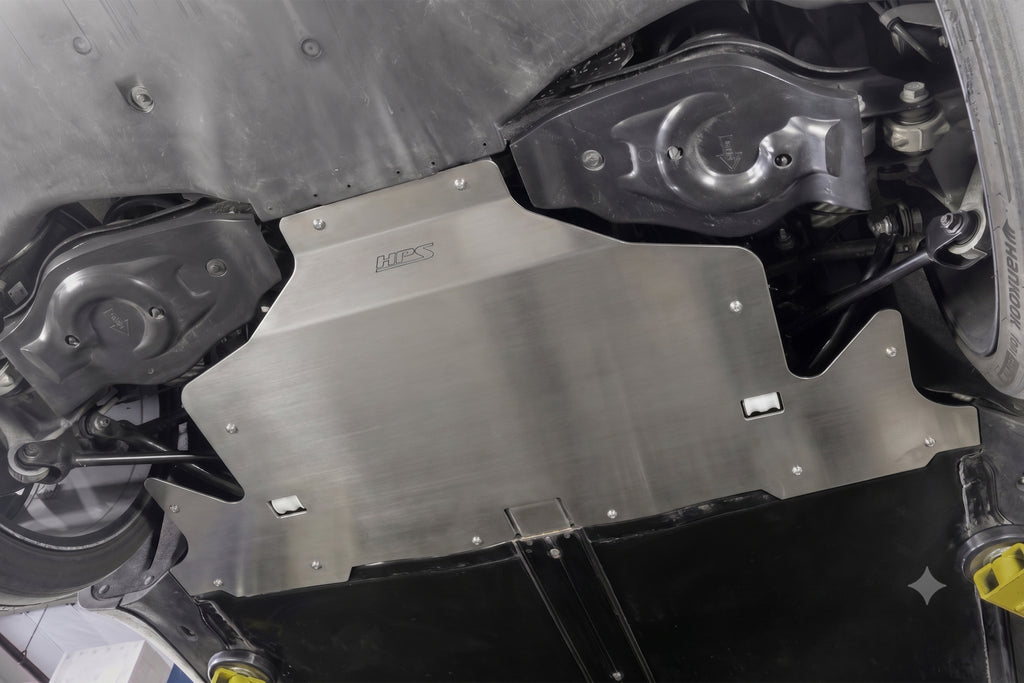 HPS Performance Rear Skid Plate Kit Polished (SP-102P)