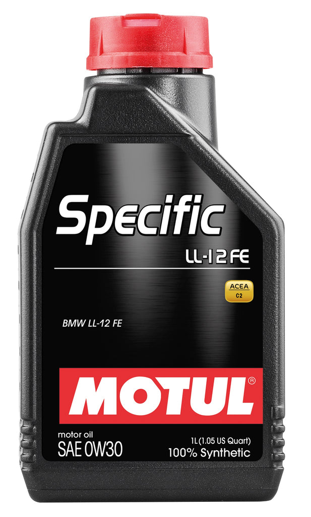 Motul 1L 100% Synthetic High Performance Engine Oil ACEA C2 BMW LL-12 FE+ 0W30 (107301)