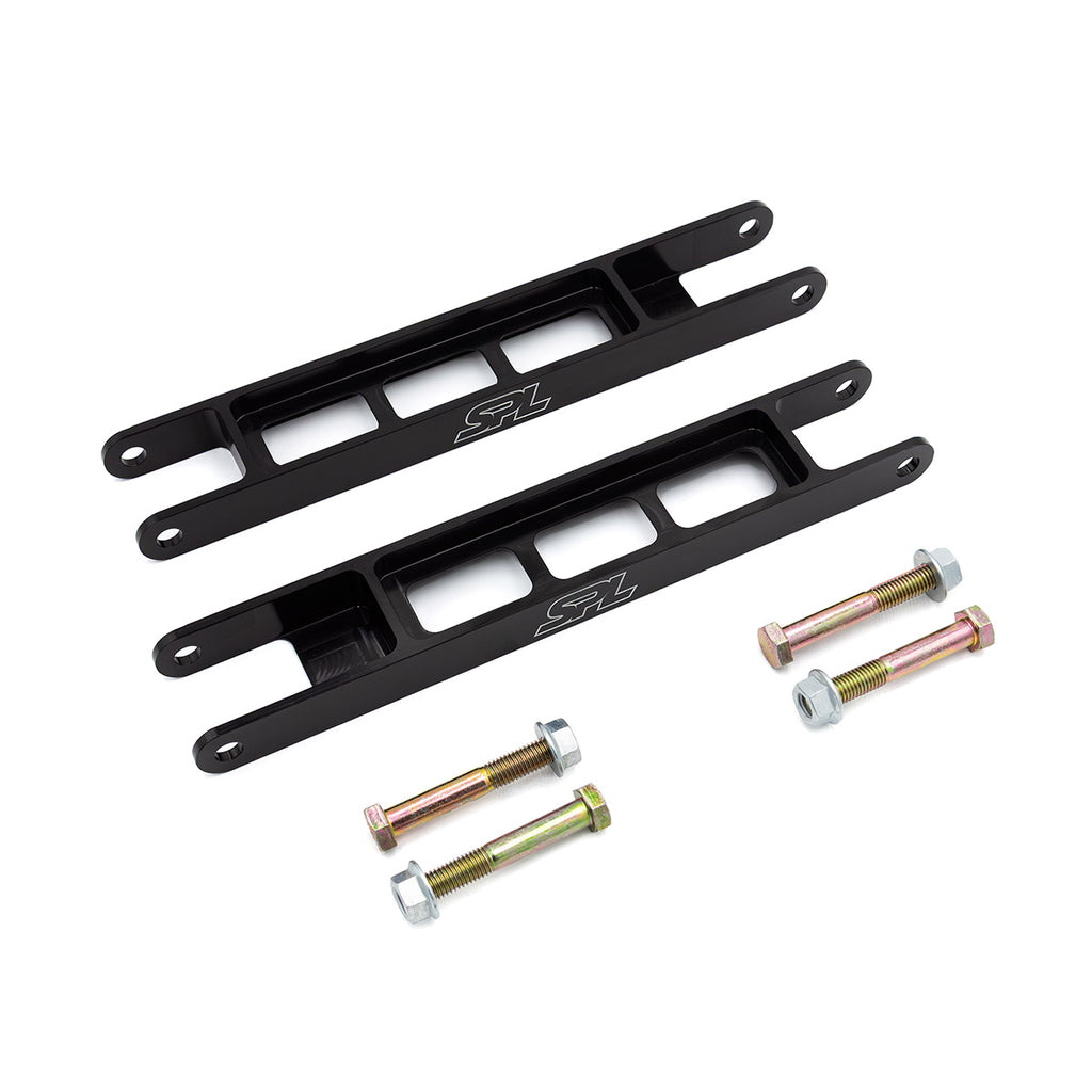 SPL Parts BMW E8X/E9X Rear Lower Trailing Arms - Anodized Black (SPL RTR E9X)