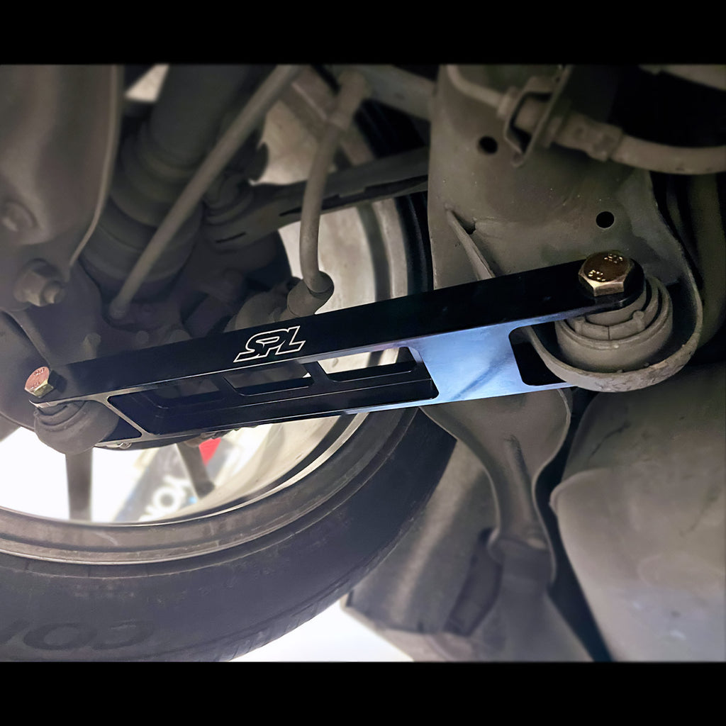 SPL Parts BMW E8X/E9X Rear Lower Trailing Arms - Anodized Black (SPL RTR E9X)