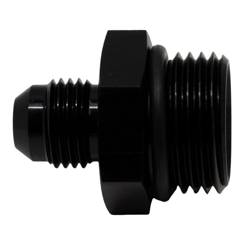 DeatschWerks 10AN ORB Male to 6AN Male Flare Adapter (Incl O-Ring) - Anodized Matte Black(6-02-0407-B)